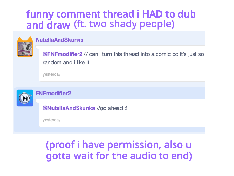 beans // a comment thread i just HAD to draw