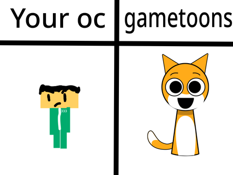 Add your oc and I will make it sprunki gametoons remix