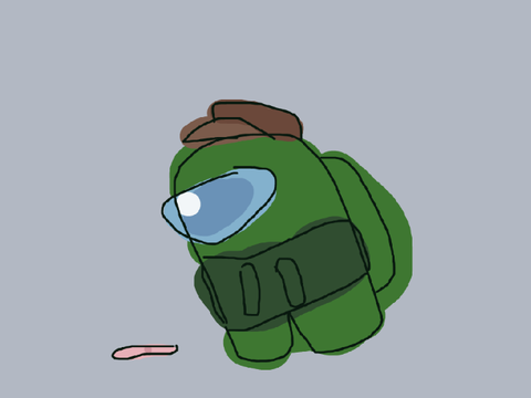 Mouse Drawn Green