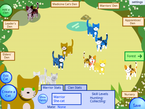 Cats of All Lands! | Warrior Cats | Warriors Game | Cats of All Clans