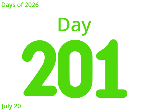 Days of 2026: Day 201