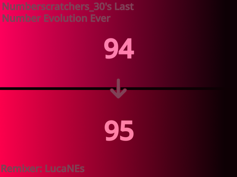 Numberscratchers_30's Last Number Evolution Ever [ 94 → 95 ]