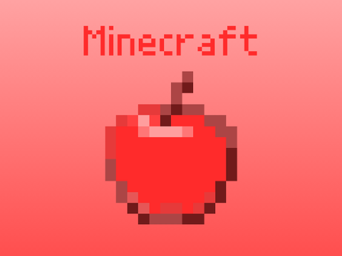 マイクラ　リンゴドット絵