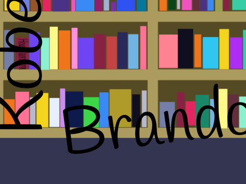 a library is a treasure hunt but I redid the characters