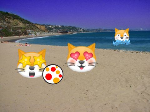 scratch emojis at beach!!!!! 