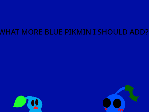 Every blue pikmin EVER