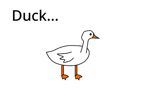 Duck Drawing Contest Entry