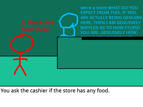 > Ask for food