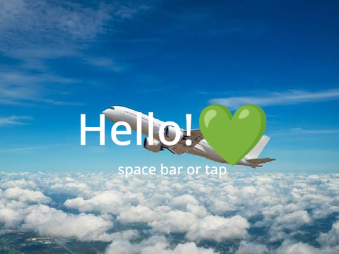 in the plane!