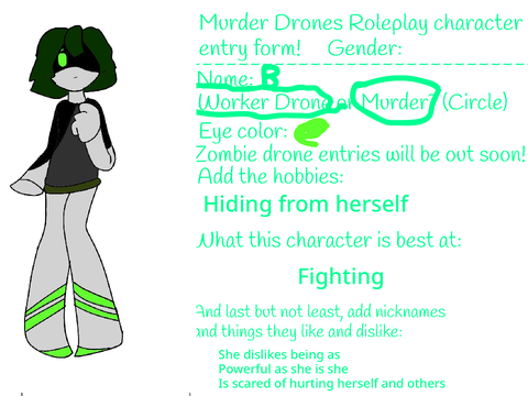 Murder drones // roleplay entry // remix