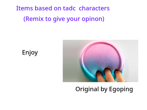 Tadc character's items