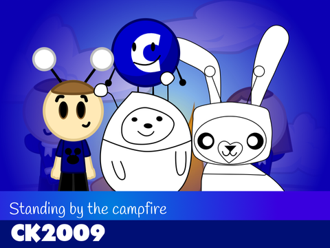 Standing by the campfire