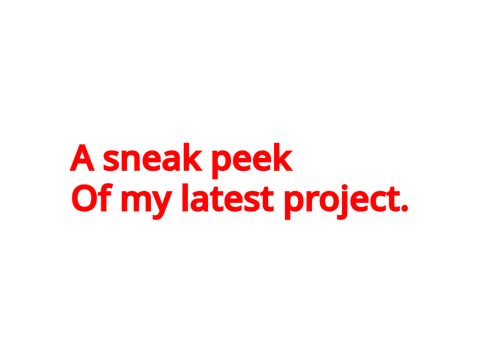 Sneak-peek
