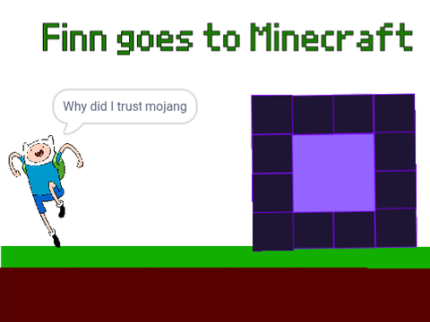 Finn goes to Minecraft sneak peak