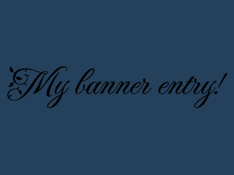 My entry!