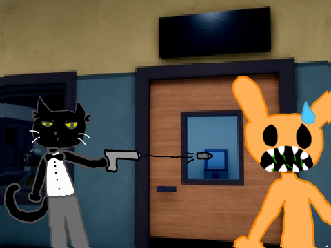 drawn secret agent (from Animal Hospital on roblox)