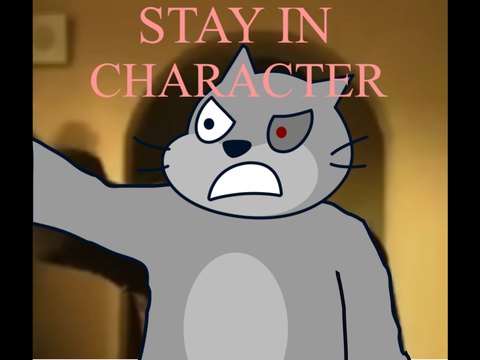 Stay in character (scratch, my take)