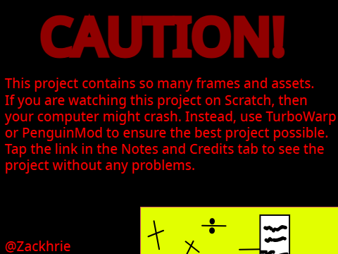 TurboWarp & PenguinMod Warnings