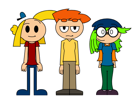 Bonus Stage Sprites: Julie, Phil, and Elly