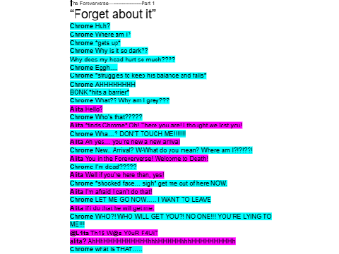 Voice acting for the Foreververse comic dub is open! (Character genders are color coded)