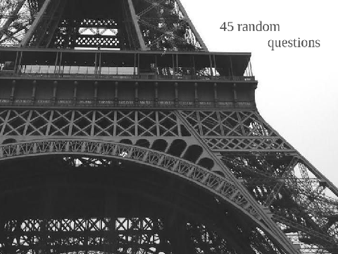 ♪ ⁴⁵ random questi♡ns . ਏਓ remix