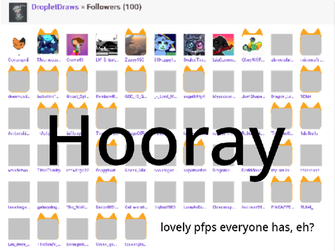 [OPEN] 100-follower DMC!