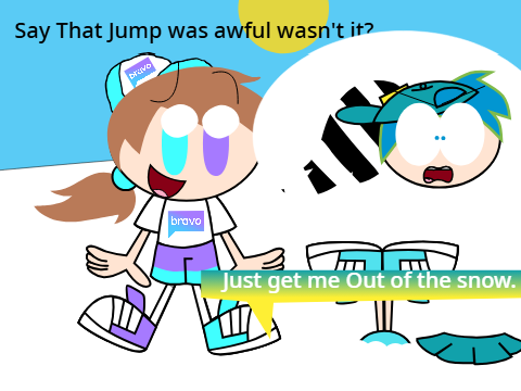 Unkizoey stuck in snow