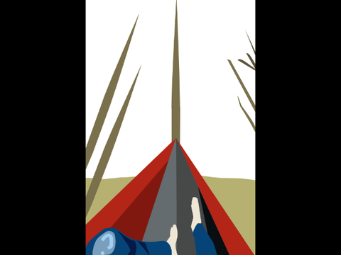 A hammock drawing