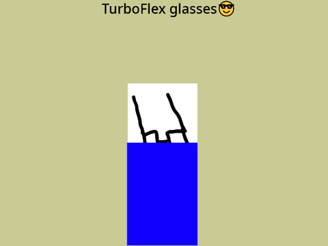 YOUR glasses vs. TURBOFLEX glasses