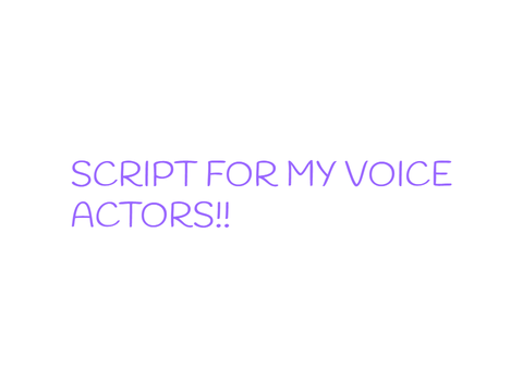 Voice acting lines