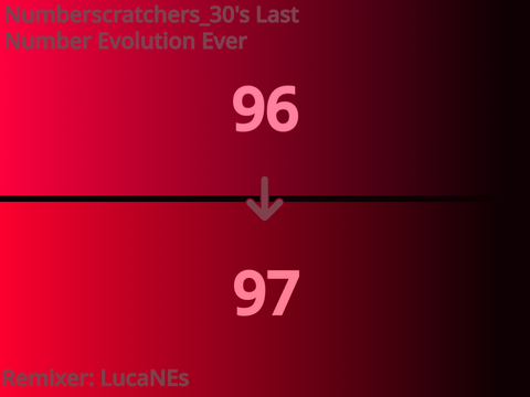 Numberscratchers_30's Last Number Evolution Ever [ 96 → 97 ]