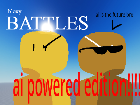 Bloxy Battles but AI controls the combat