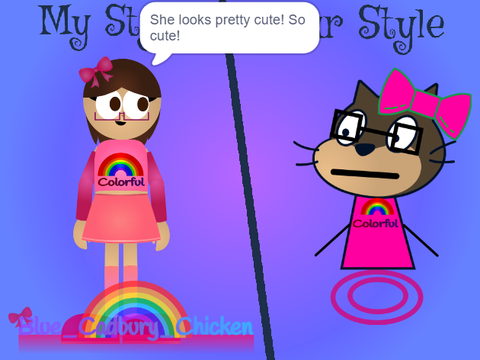 She looks pretty cute! So cute! :D