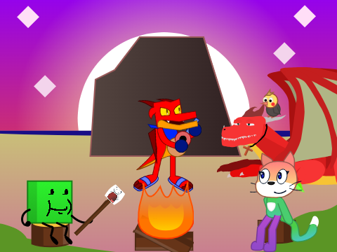 Camping on The beach #Animation #Animations