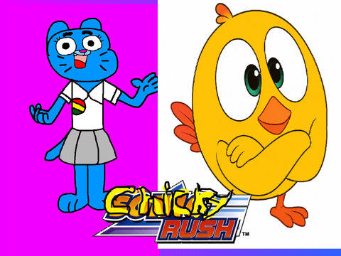 Chicky Rush title screen, but I replaced Blaze with Nicole remix