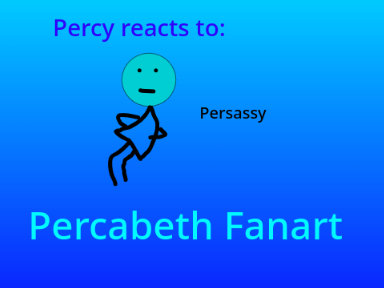 Percy reacts to Percabeth Fanart
