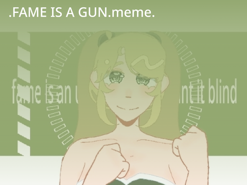 fame is a g♡n (｡•̀ᴗ-)✧  -