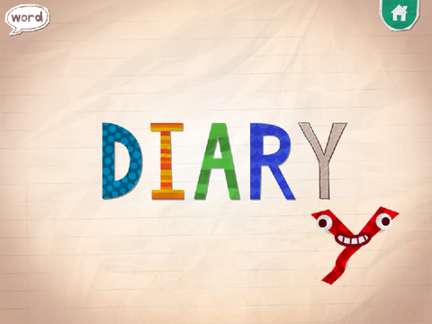 Endless Alphabet: Diary Concept