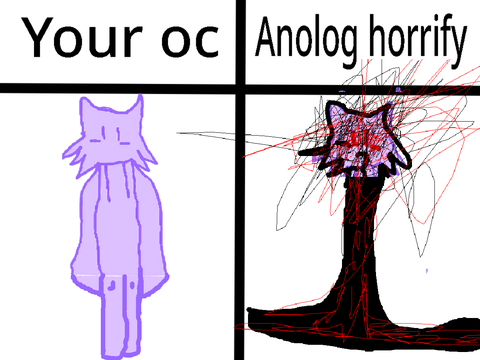 Add your oc and I will Anolog horrify it remix