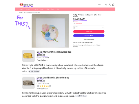WHY IS IT $2861 FOR A BIRD PICTURE! #birdhism
