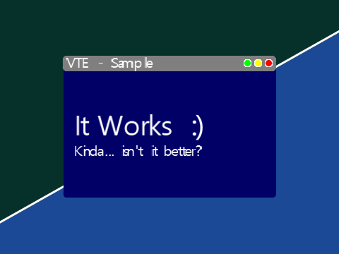 Fixed the VTE!