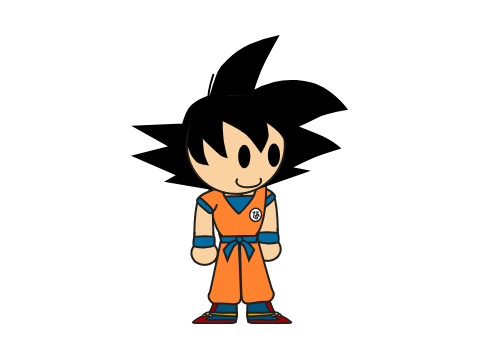 goku vector for Gamerpro's Awesome Dragon Ball Retell.
