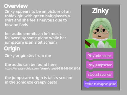 Zinky - NN custom bot info