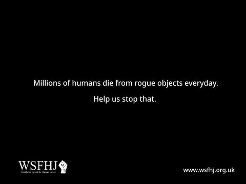 wsfhj ''rogue objects are murder'' advert endcap