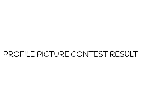 Profile picture contest result