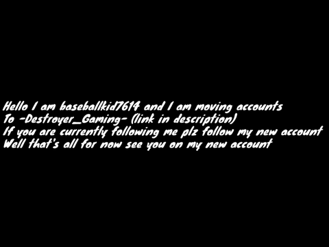 Moving accounts!