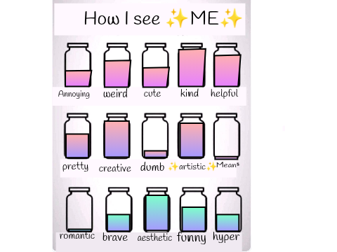 How I see my self ദ്ദി(˵ •̀ ᴗ - ˵ )