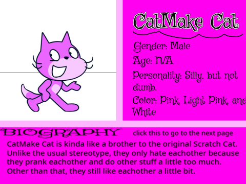 CatMake Cat's New Bio for non-CatMake Archive purposes