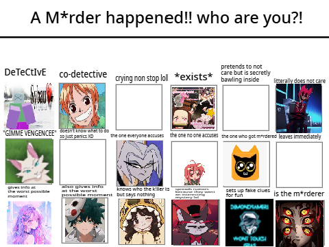 A M*rder happened!! who are you?! remix remix remix