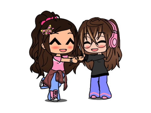 Me and my irl bestie in gacha